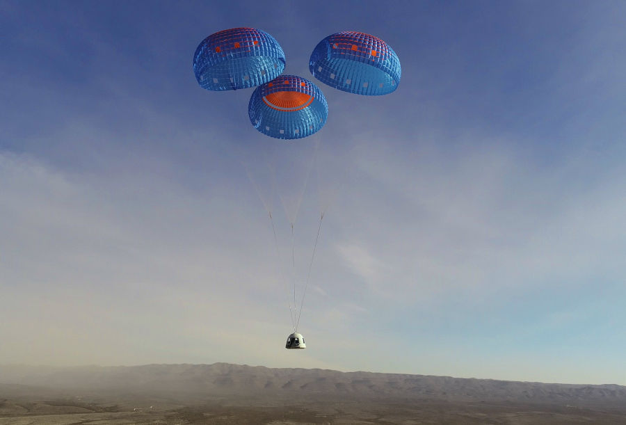 Blue Origin's New Shepard Resumes Crewed Flights Amid Parachute Anomaly