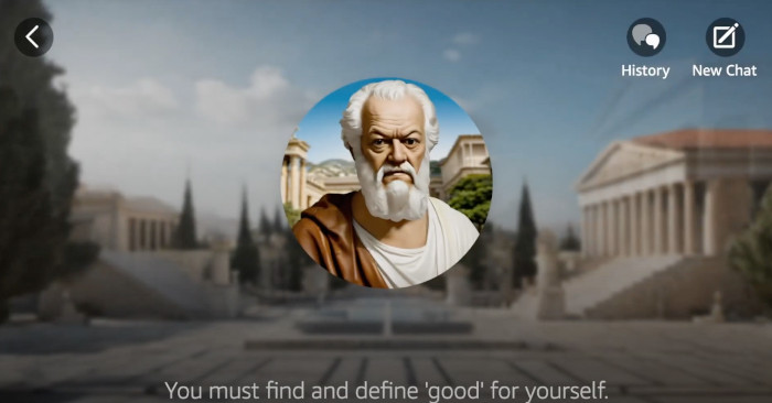 Alexa Character-AI socrates