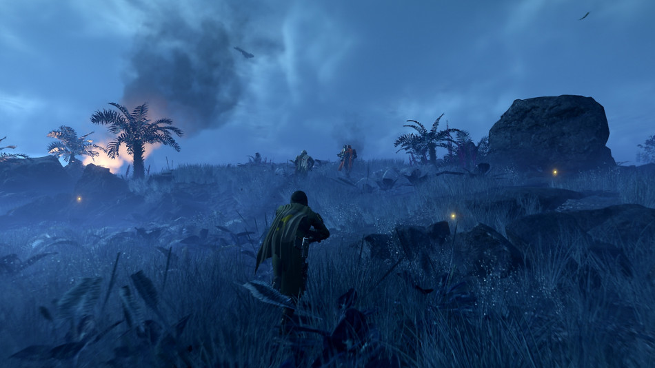 Helldivers 2 screenshot of a battle scene