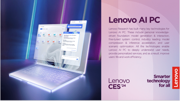 Lenovo ai pc announcement at ces 2021